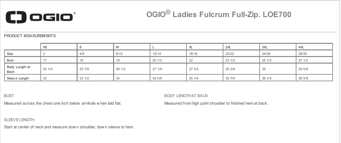 Women's Ogio Full Zip