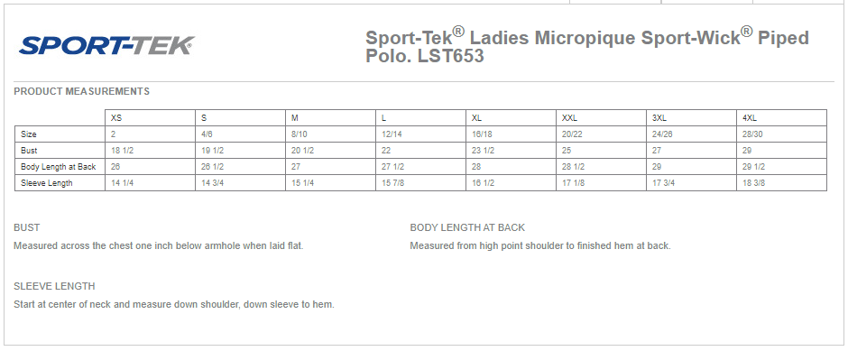 Ladies Sport-Wick Piped Polo